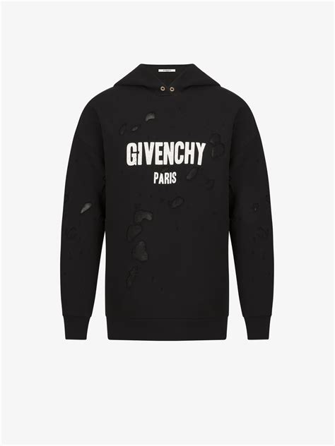 givenchy paris hoodie fake|givenchy destroyed hoodie.